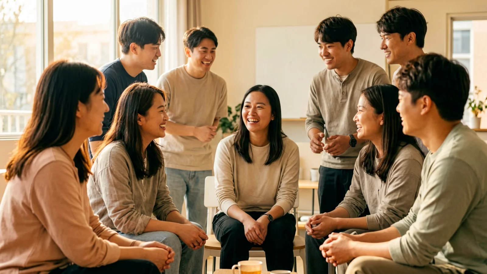 泡牛情感学院的读者与作者在开阔的场景中彼此连接